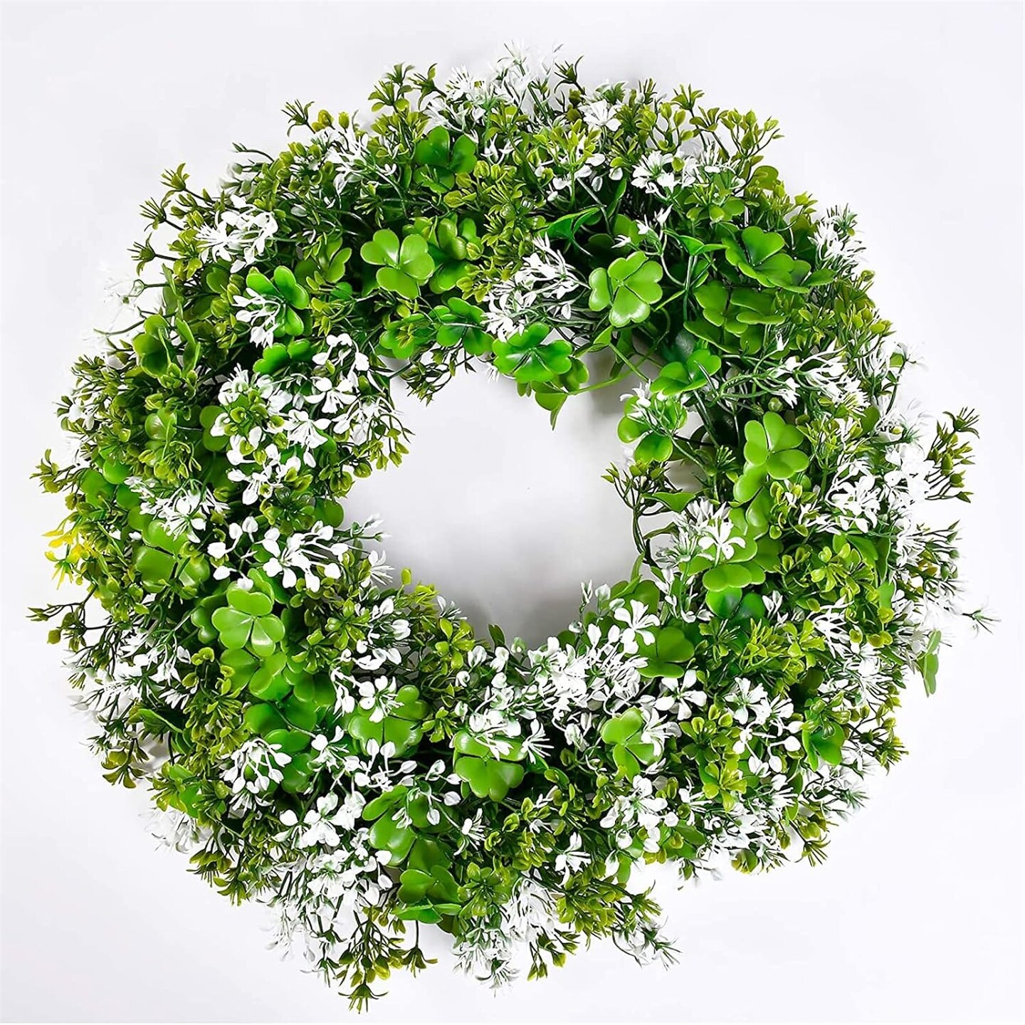 St Patrick&#x27;s Day Artificial Clover Wreath