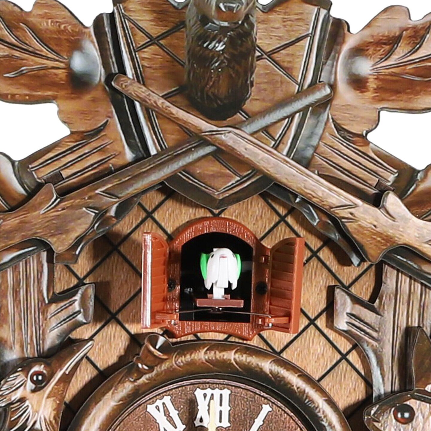 Kitcheniva Vintage German Forest Wooden Cuckoo Wall Clock
