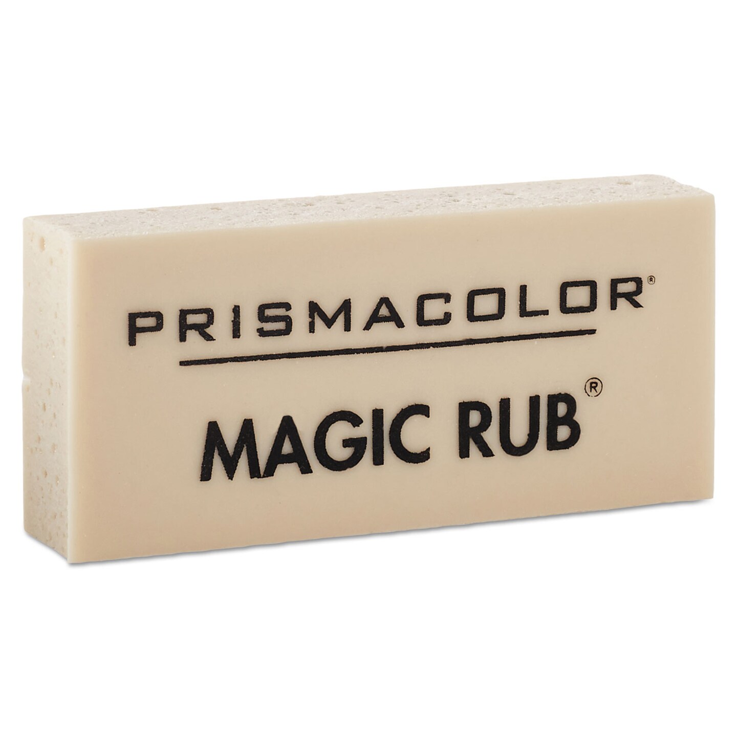 Prismacolor MAGIC RUB Eraser, Rectangular, Medium, Off White, Vinyl, Dozen