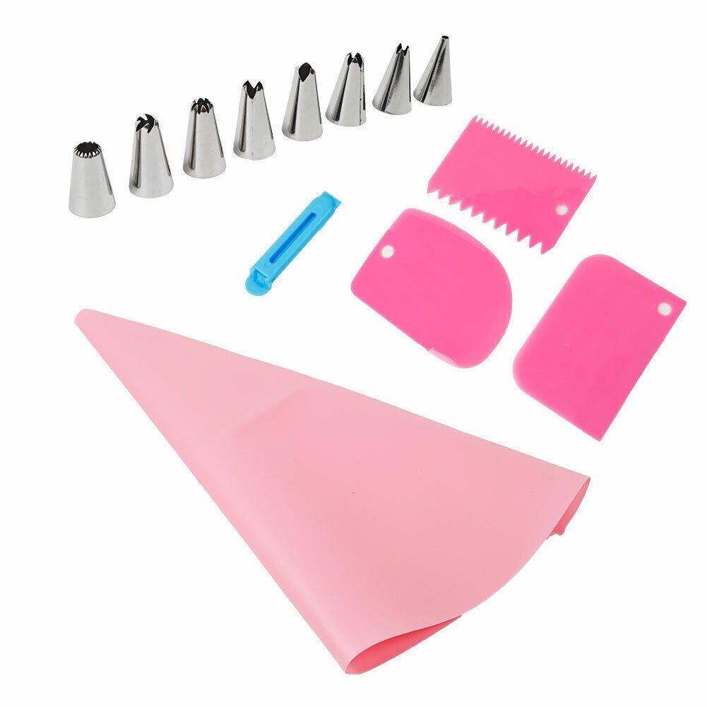 Kitcheniva Cake Baking And Decorating Tools Set With Piping Nozzles 14Pcs