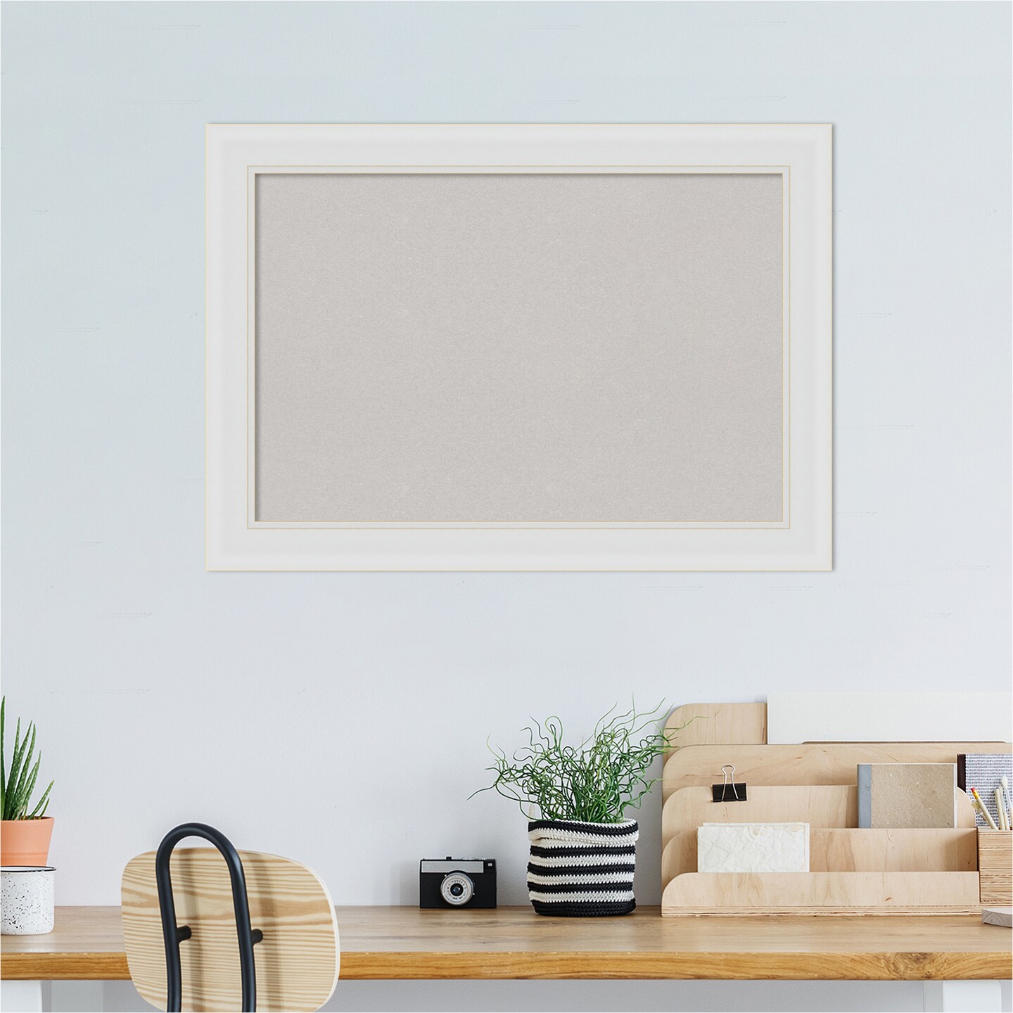 Flair Framed Corkboard, Grey Cork