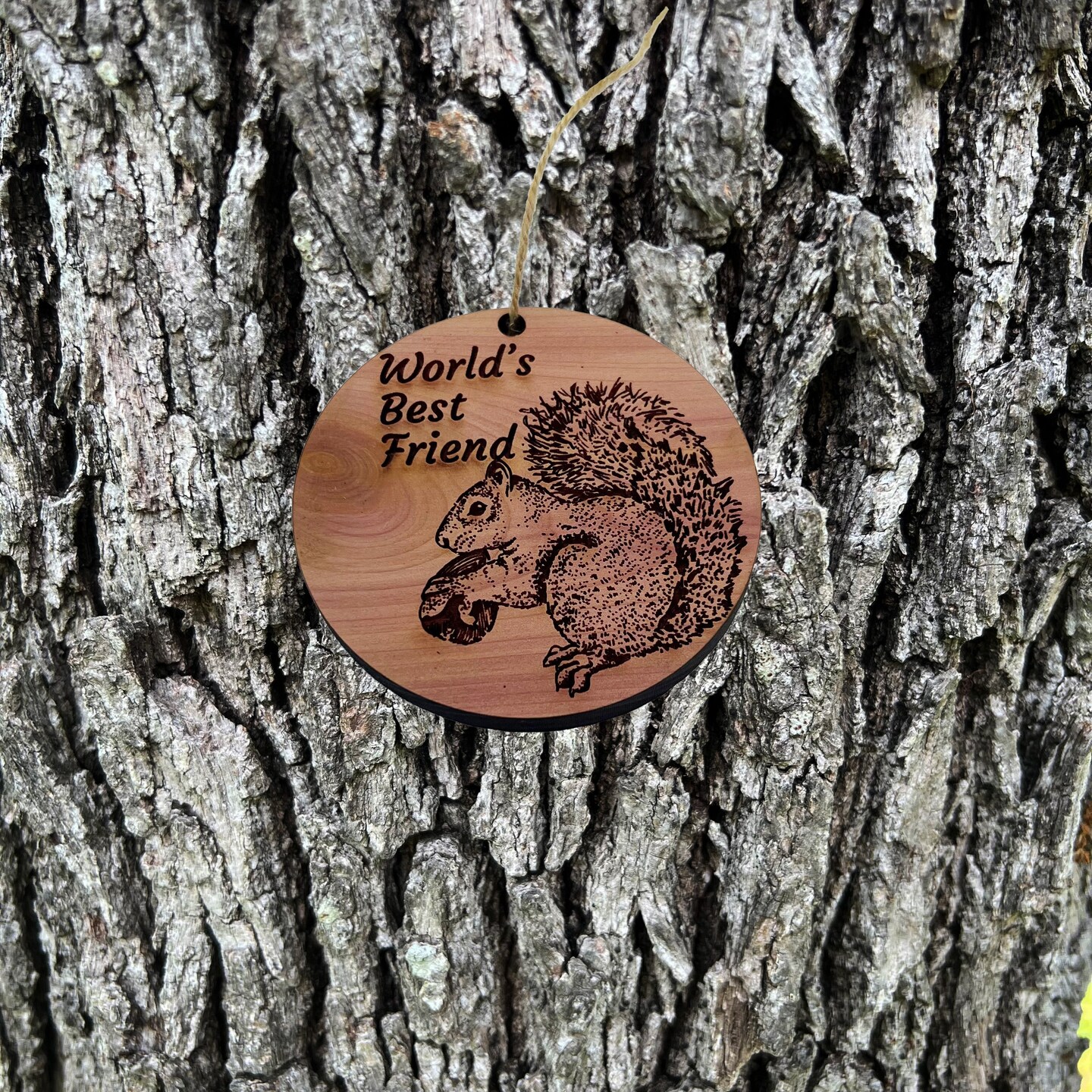 Worlds most Awesome Friend - Ornament - Raw Wood Worlds most Awesome Friend - Ornament - Raw Wood