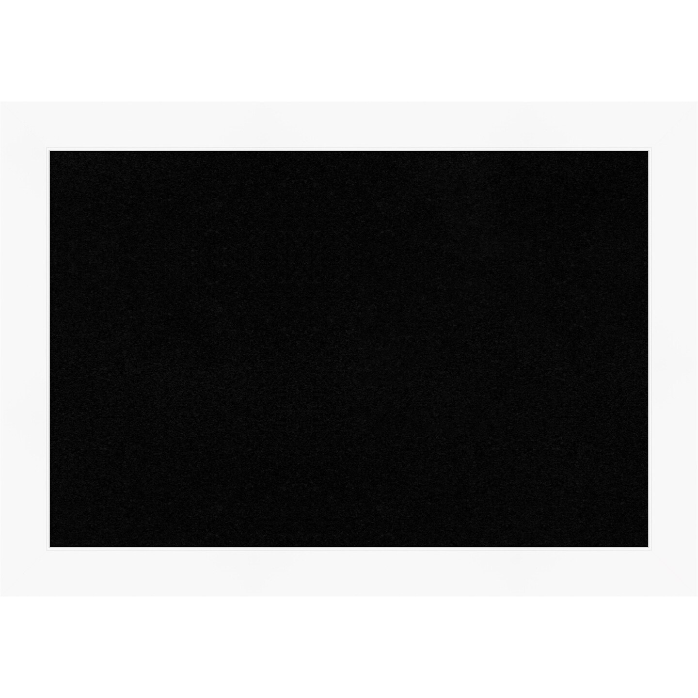 Cabinet White Framed Corkboard, Black Cork