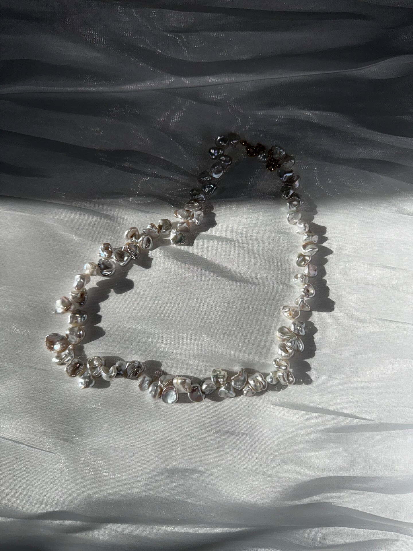 Freshwater Keshi Petal Pearl Necklace - Unique and Elegant