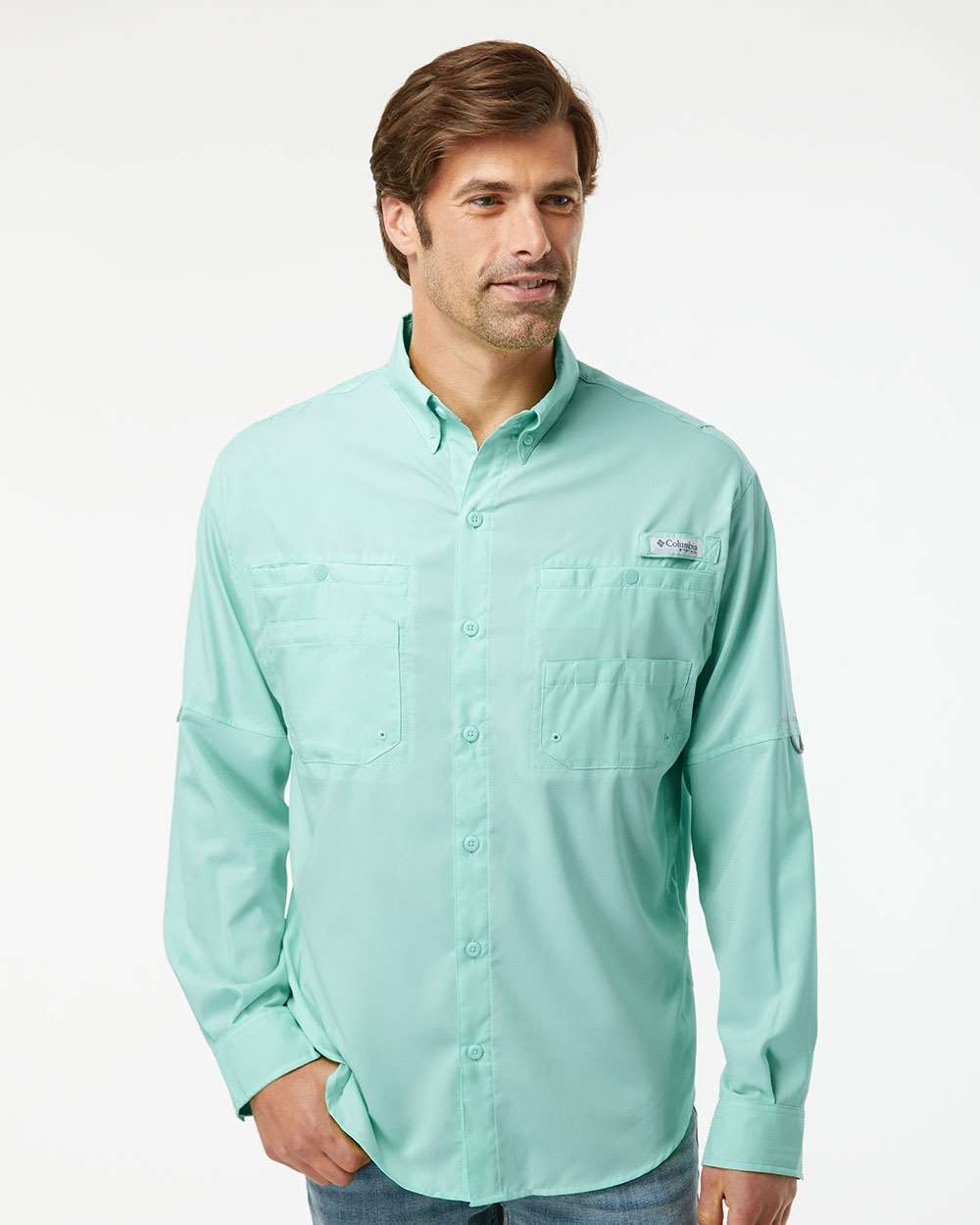 Columbia® - PFG Tamiami Long Sleeve Shirt, 2.4 oz./yd², 100% polyester  ripstop for Unbeatable Comfort and Style Long Sleeve Tee - 128606, Designed to elevate outdoor adventures to new heights