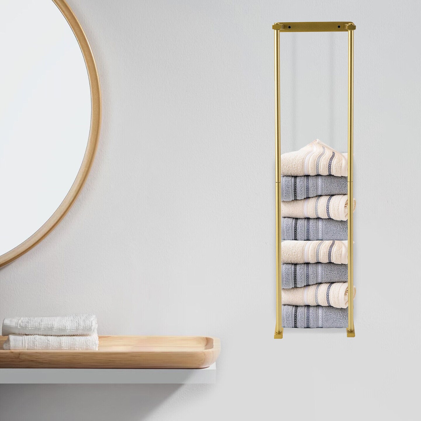 Kitcheniva Gold Wall Mounted Towel Rack