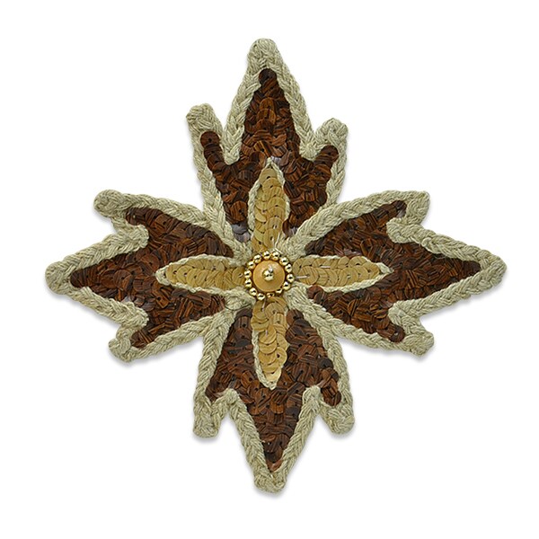 Wood Star Natural Applique/Patch 5 1/2&#x22; x 5 1/2&#x22;
