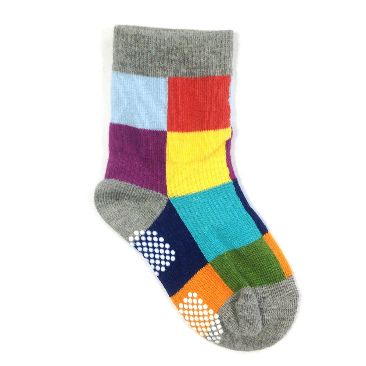 Wrapables Peek A Boo Animal Non-Skid Toddler Socks (Set of 6), Mix Small