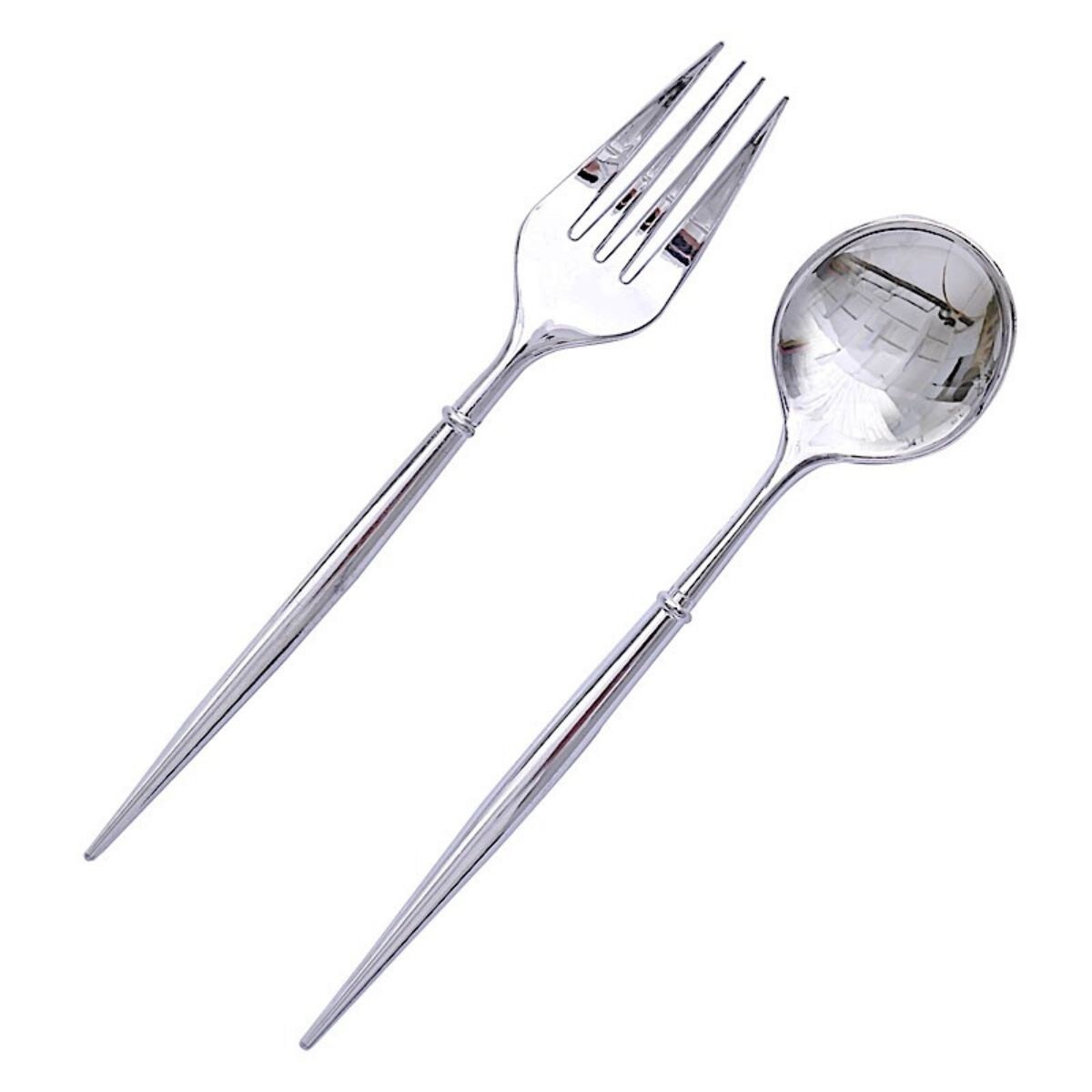 6 Inches Premium Plastic Cutlery Set 24 pcs