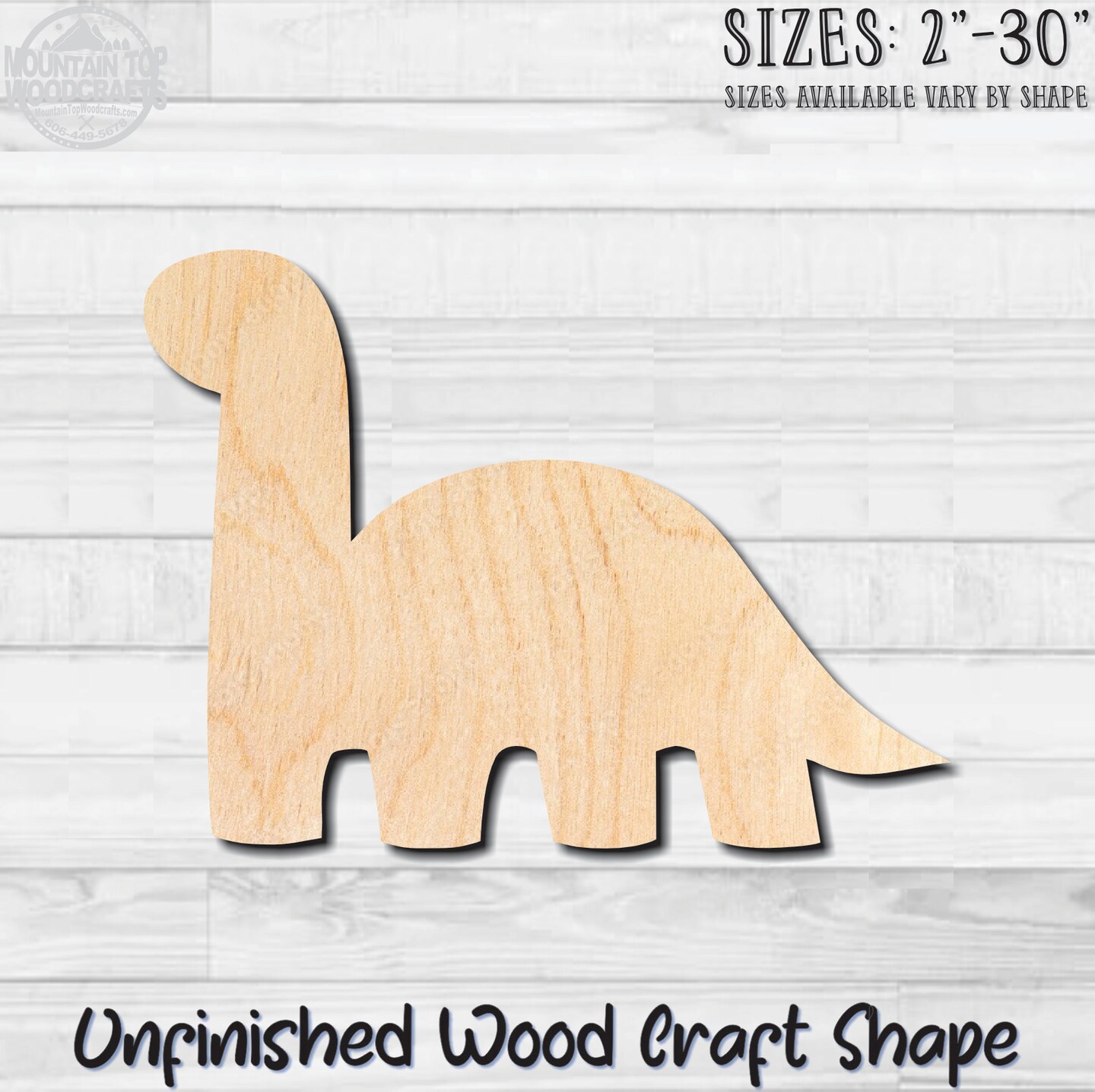 Toy Dinosaur Unfinished Wood Shape Blank Laser Engraved Cut Out ...