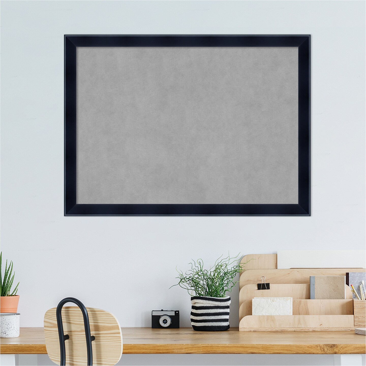 Madison Black Wood Framed Magnetic Board