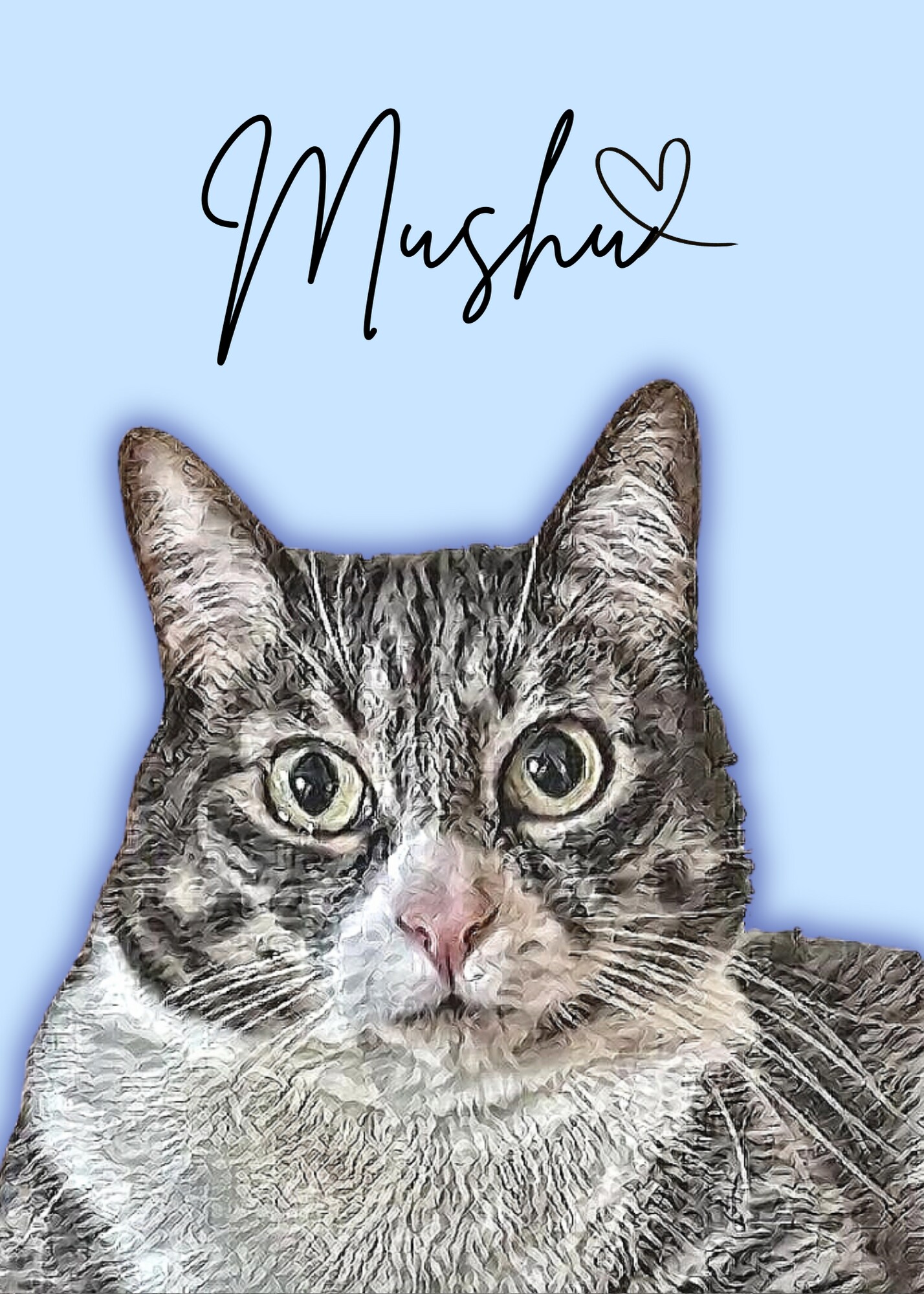 Custom Pet Portrait, Digital, on sale Dog, Cat, Pet Memorial