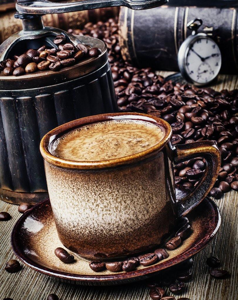 Coffee Break WD044 14.9 x 18.9 inches Wizardi Diamond Painting Kit