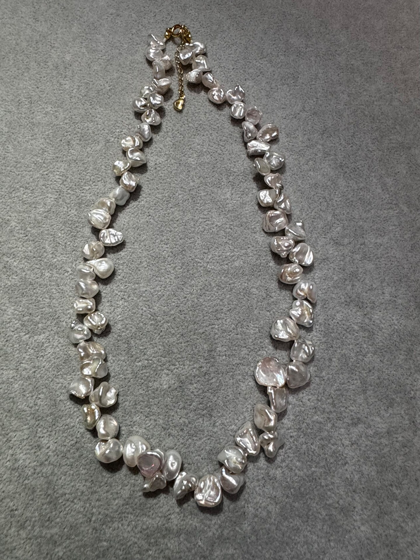 Freshwater Keshi Petal Pearl Necklace - Unique and Elegant