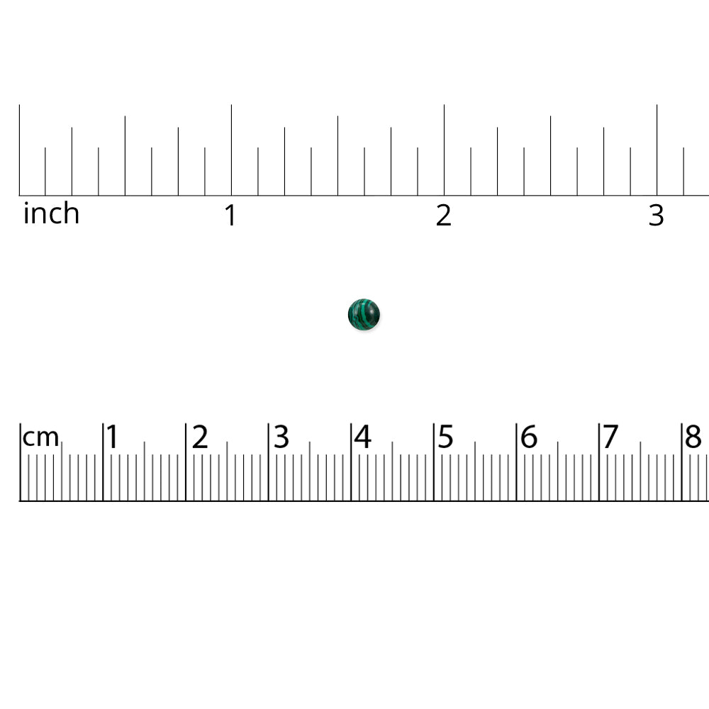 VALUED Synthetic Malachite Round Beads 4mm (15&#x22; Strand)