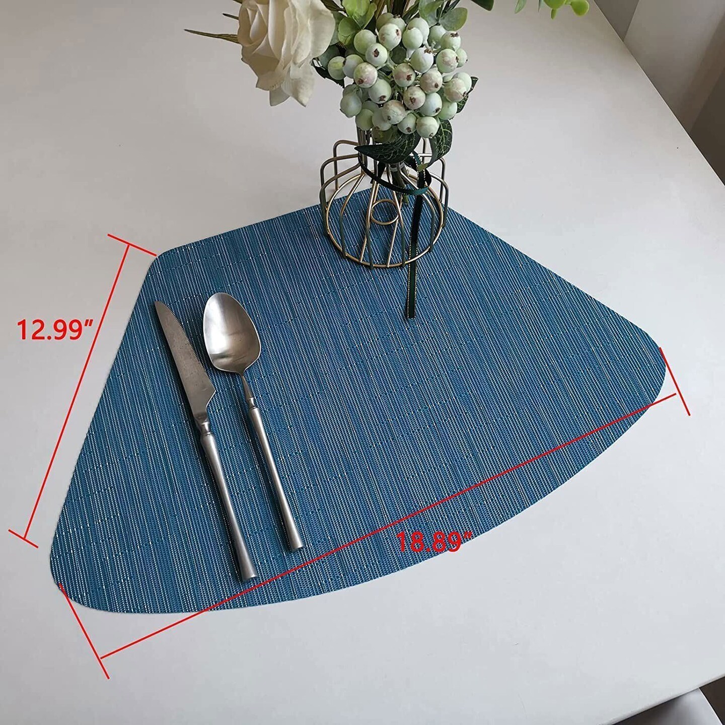 Kitcheniva Heat Insulation Dining Table Placemats 12.99x18.89&#x22; Set Of 4