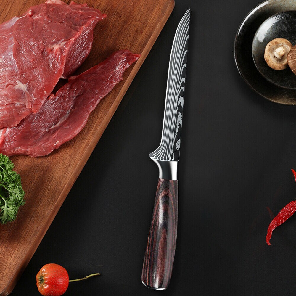 Kitcheniva Stainless Steel Damascus Boning Knife