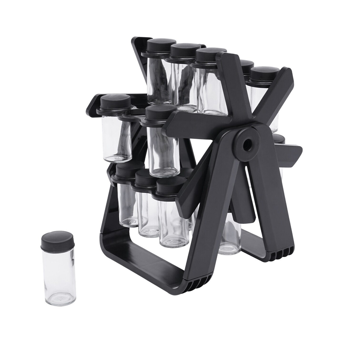 Kitcheniva Kitchen 360 Rotating Spice Rack Seasoning Storage Set
