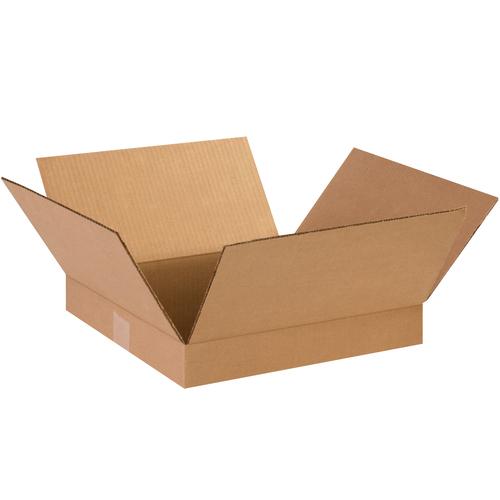 MyBoxSupply 14 x 14 x 2&#x22; Flat Corrugated Boxes, 25 Per Bundle