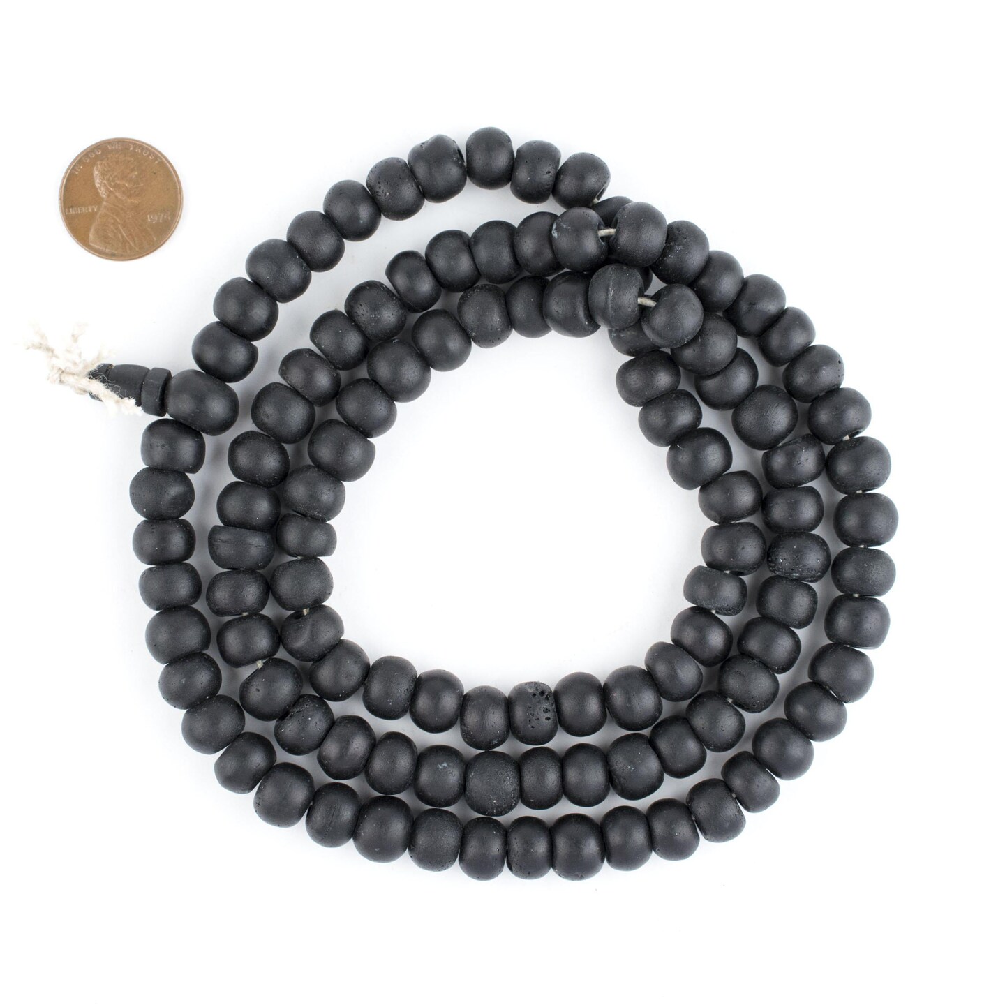108 10mm Black Bone Mala Beads - Handmade Fair Trade Nepal Prayer Rosary Beads Necklace for Mediation, Yoga, Jewelry Making, Crafts - The Bead Chest