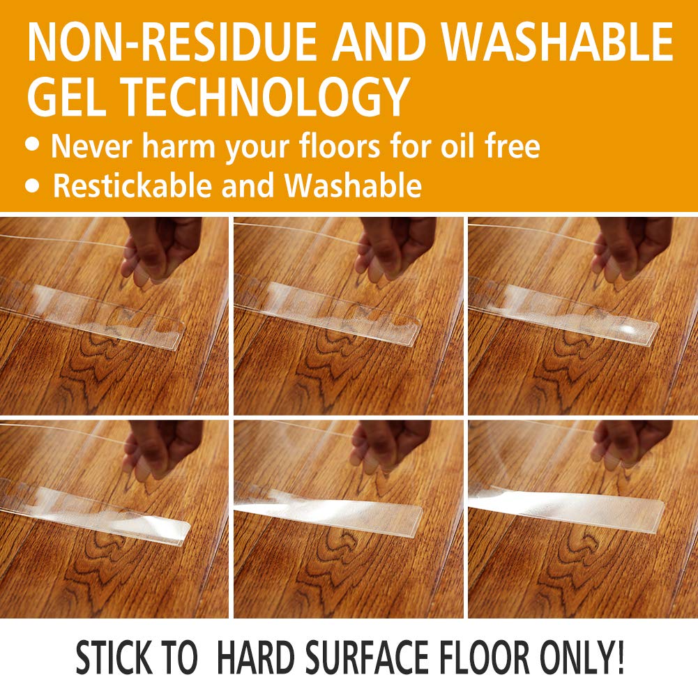 Clear Toy Blockers for Furniture - Stop Things from Going Under Couch Sofa Bed and Other Furniture - Suit for Hard Surface Floors Only