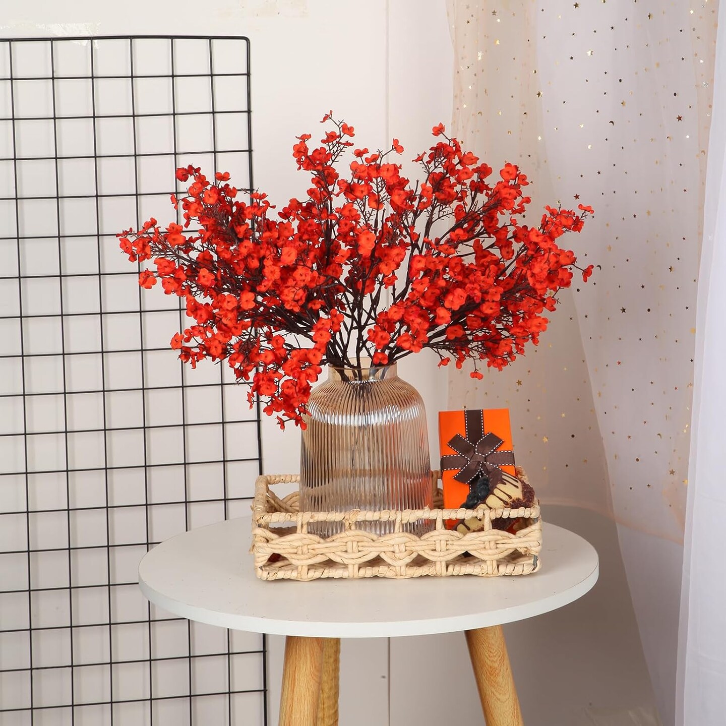 6 Bundles Baby&#x27;s Breath: UV Resistant Faux Silk Bouquets