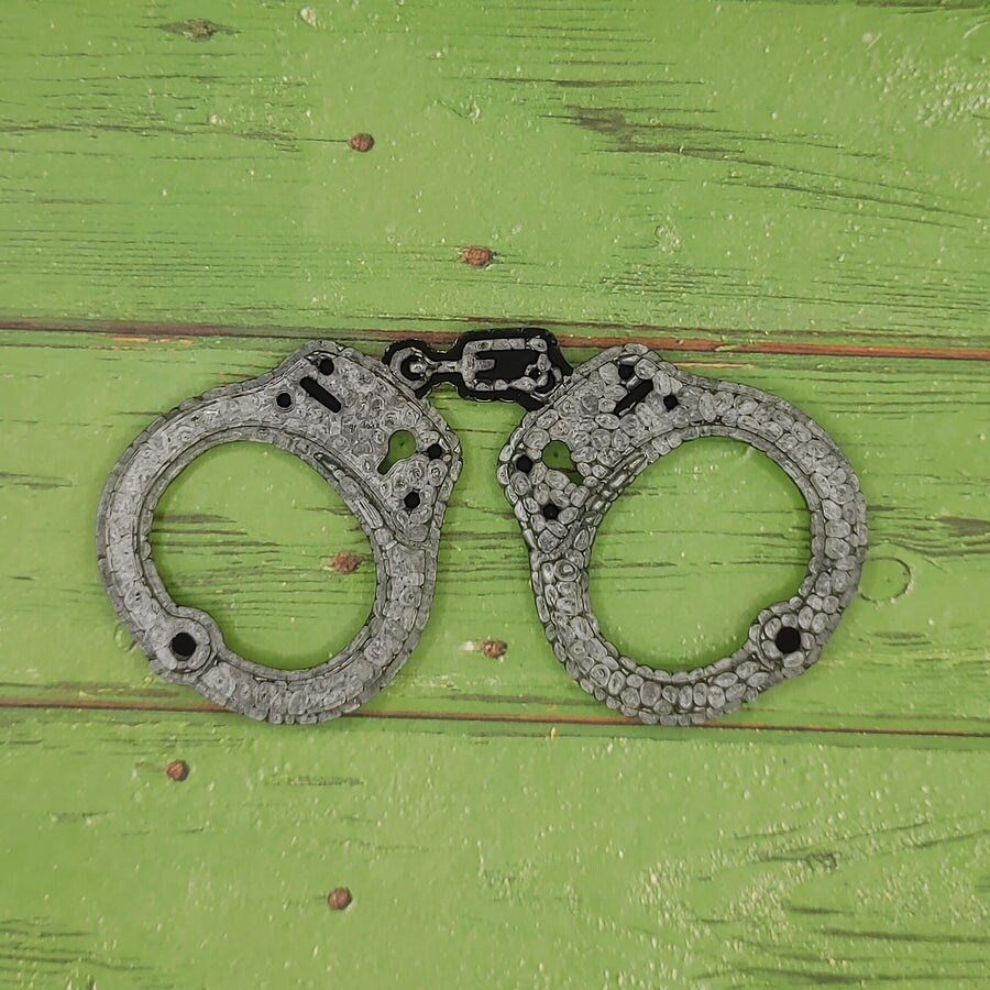 Handcuffs Silicone Freshie Mold - small