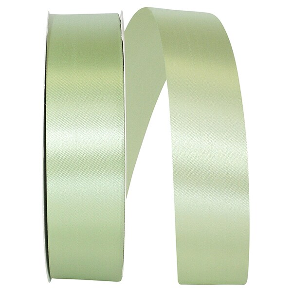 Florist Ribbons --- 1 &#x215C; inch x 100 yards --- Satin / Acetate Supreme Cooler Ribbon -- Mint Color