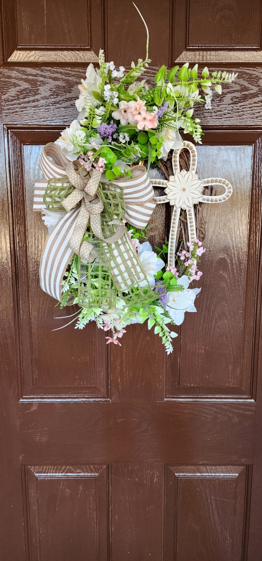 Easter cheapest Lily Grapevine Wreath