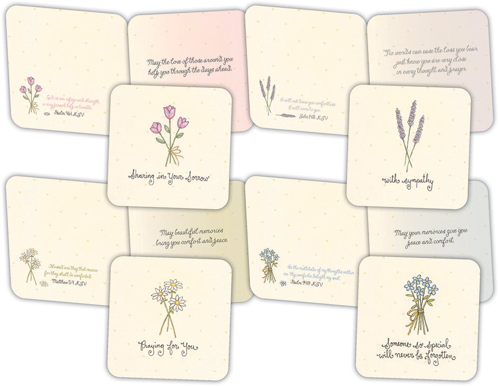 Simple Sympathy - Boxed Sympathy Card Assortment - 20 Cards & 20 Envelopes