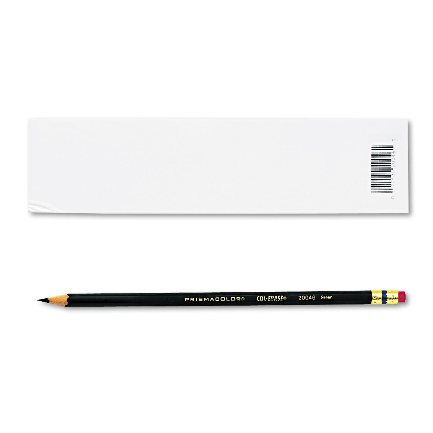 Col-Erase Pencil with Eraser, 0.7 mm, 2B (#1), Green Lead, Green Barrel, Dozen Col-Erase Pencil with Eraser, 0.7 mm, 2B (#1), Green Lead, Green Barrel, Dozen
