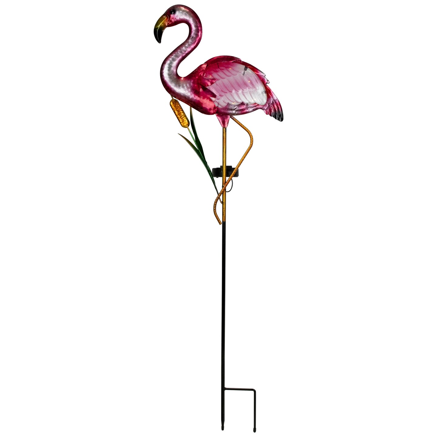 Northlight Solar Lighted Pink Flamingo Outdoor Garden Stake - 37.25&#x22;
