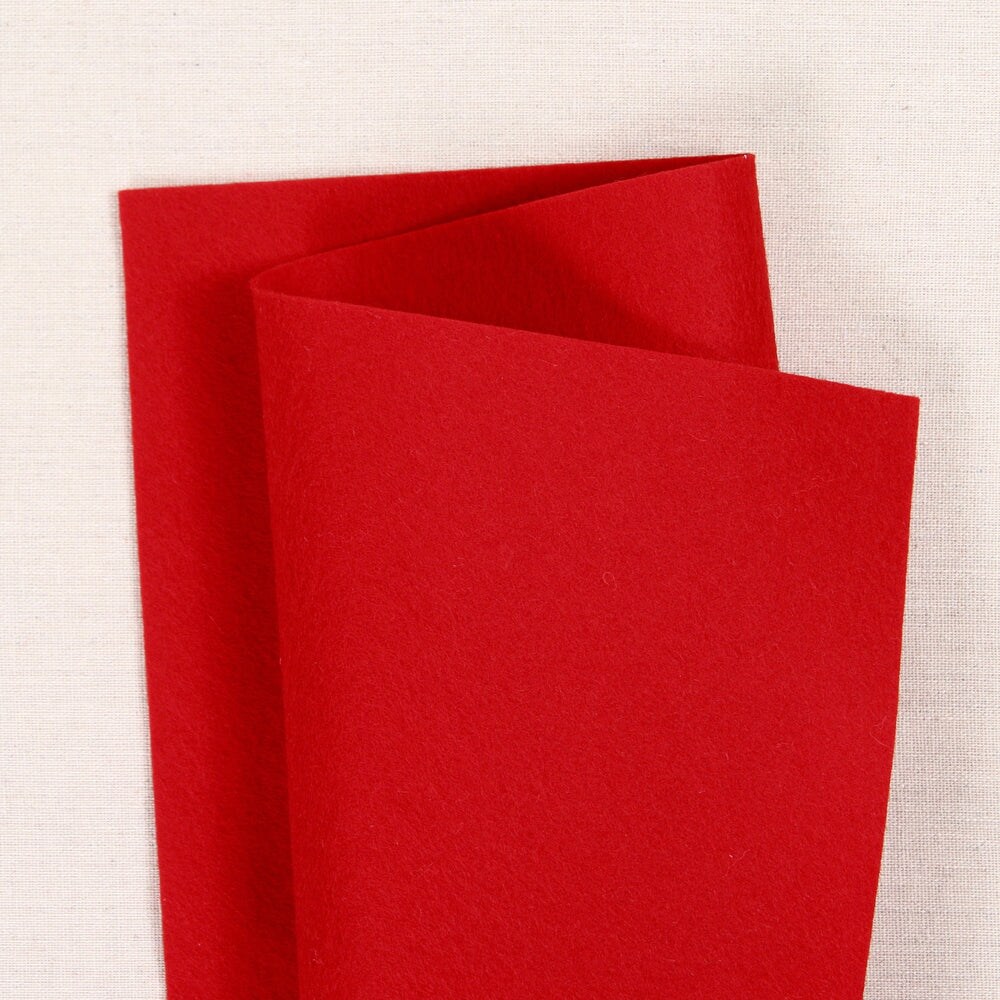 Wool Felt, Cherry Red