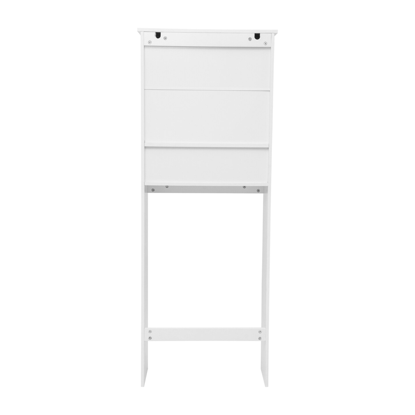 Merrick Lane Vigo Over the Toilet Bathroom Organizer with Shelves and Magnetic Closure Doors