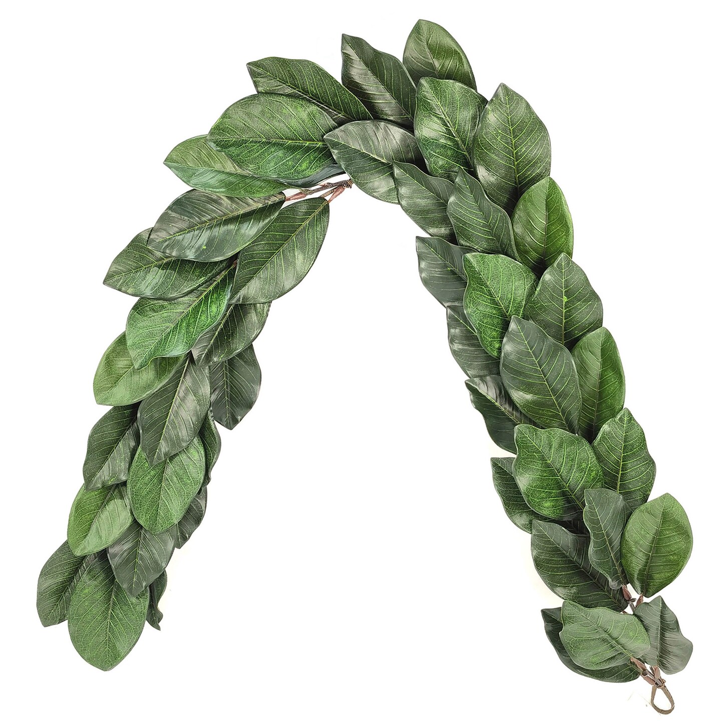 5-Foot Magnolia Leaf Garland - Real Touch Foliage, Set of 2 with Lifelike Greenery, Ideal for Elegant Christmas Decor, Events & Year-Round Displays, Floral Home by Artificial Flowers