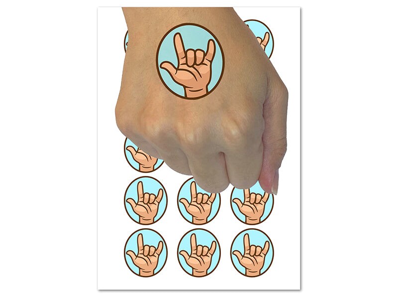 Sign Language Friend Temporary Tattoo - Set of 3 – Tatteco
