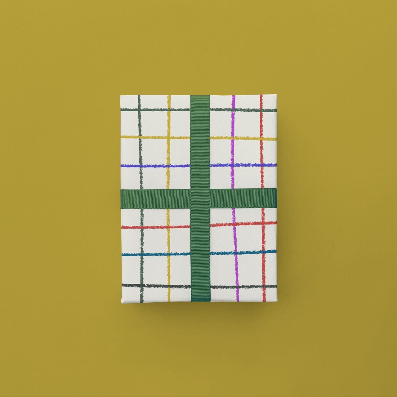Colorful Crayon Grid Gift Wrap Paper | Michaels