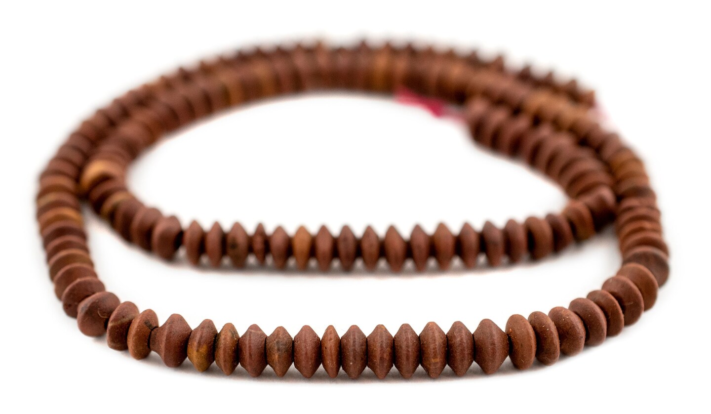 TheBeadChest Brown Jade Saucer Beads 5mm Afghanistan Gemstone 15 Inch Strand