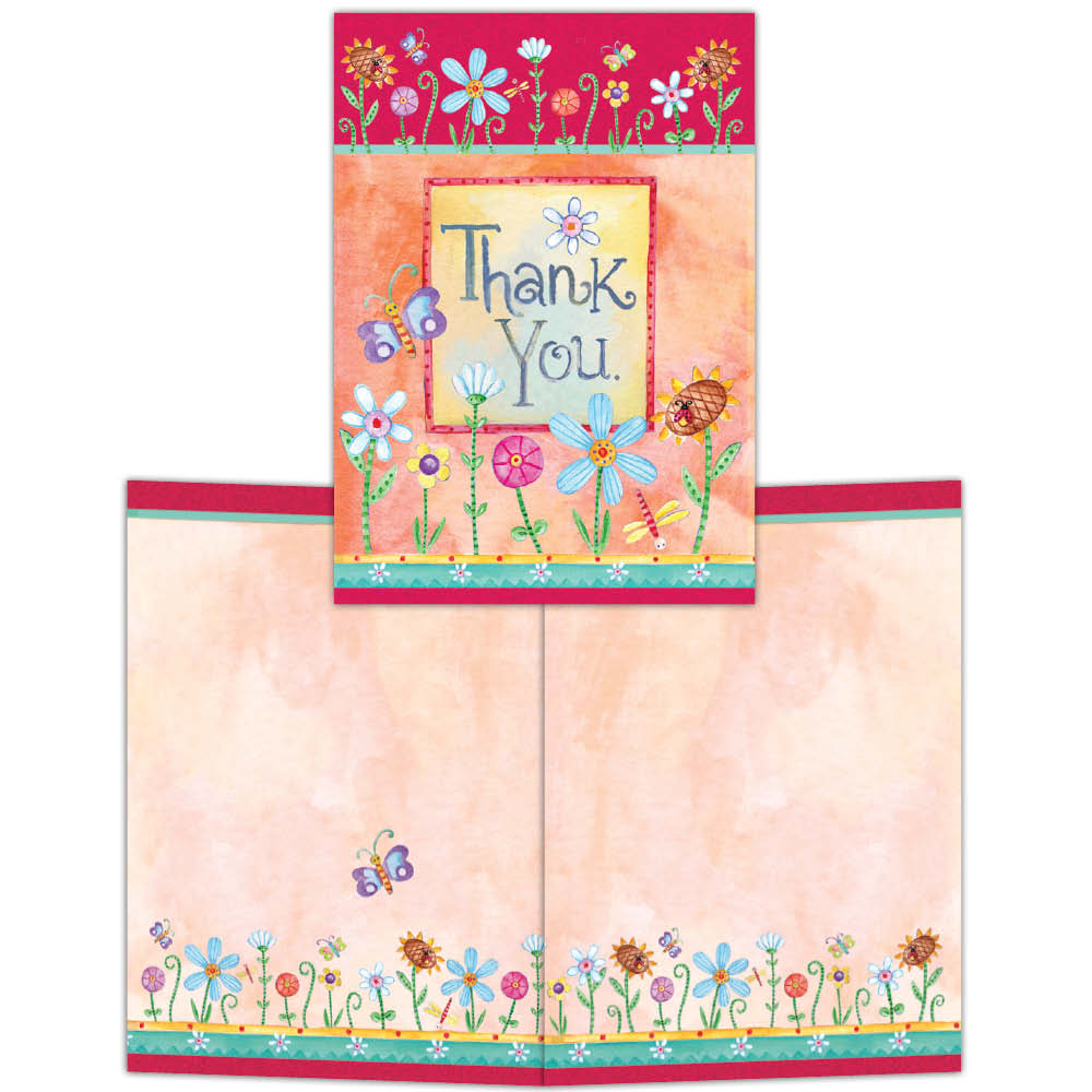 Sweet Words Thank You - Boxed Blank Note Cards -15 Cards &#x26; Envelopes