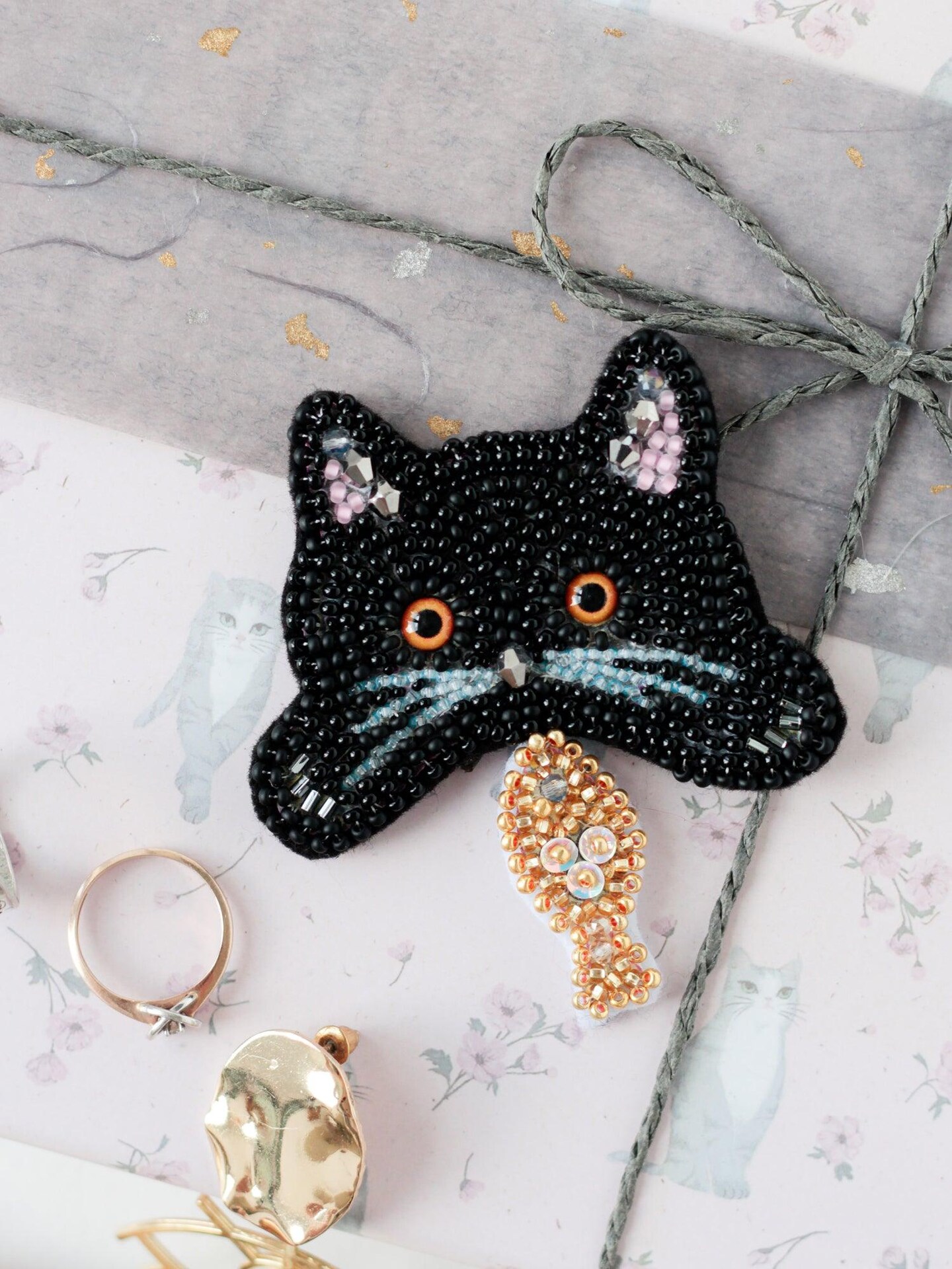 Bead Embroidery Decoration Kit Good catch