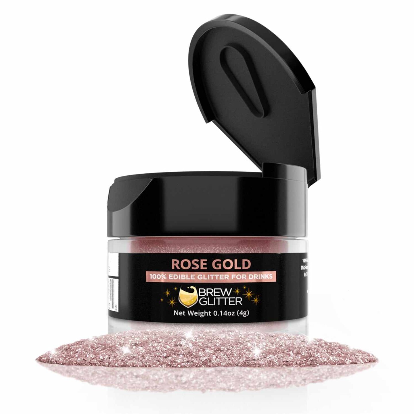 Rose Gold Edible Glitter Dust for Drinks Brew Glitter® Michaels
