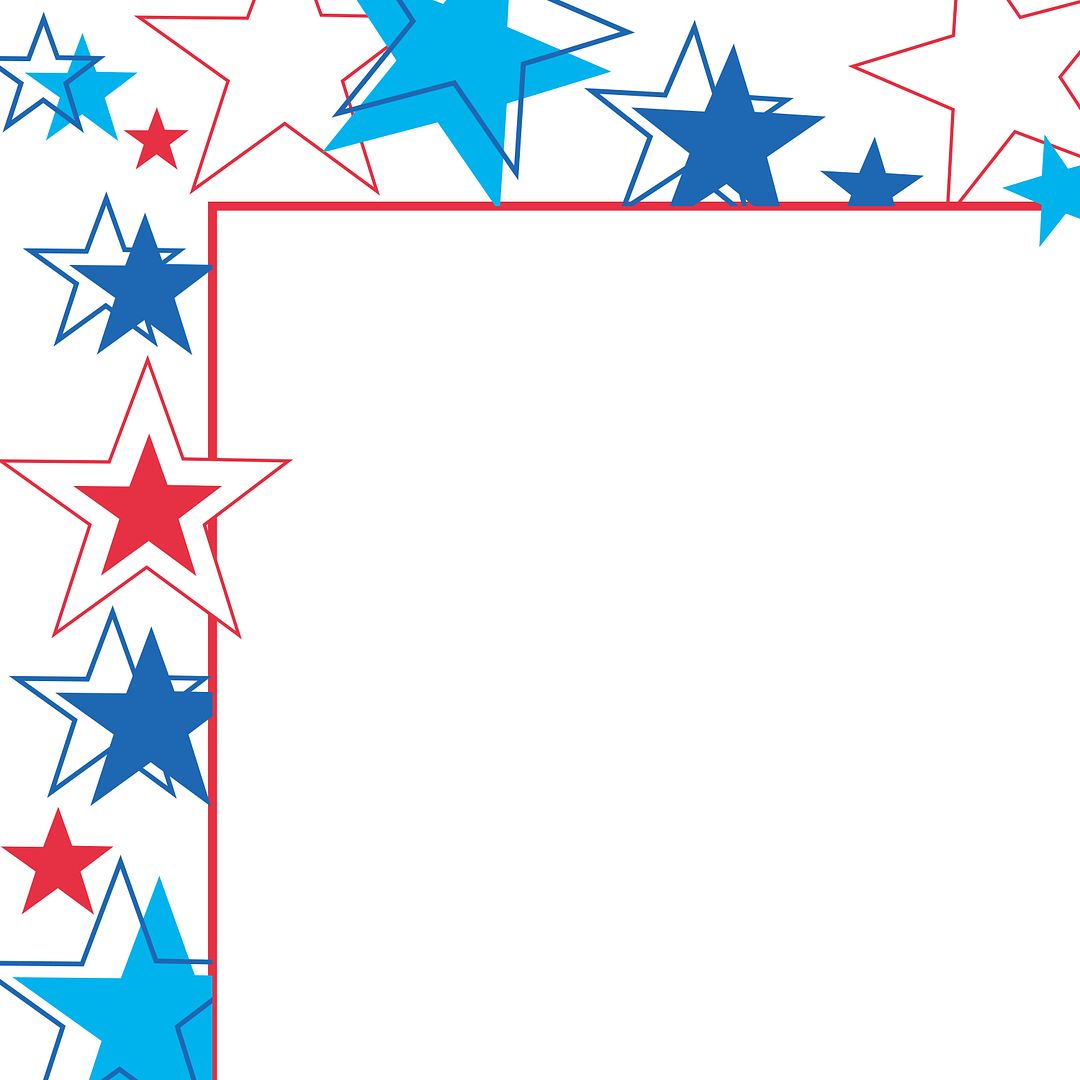 Red White & Blue Stars Letterhead, 80 Count, 8.5"X11" (2014246