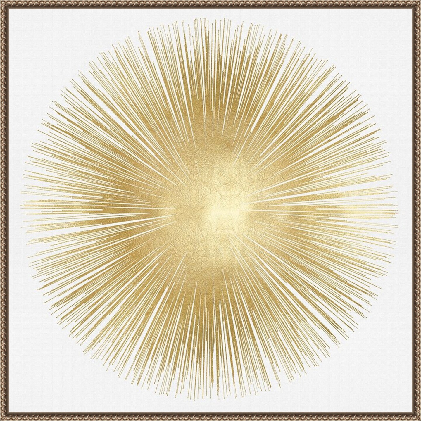 Sunburst Soft Gold I by Abby Young Framed Canvas Wall Art