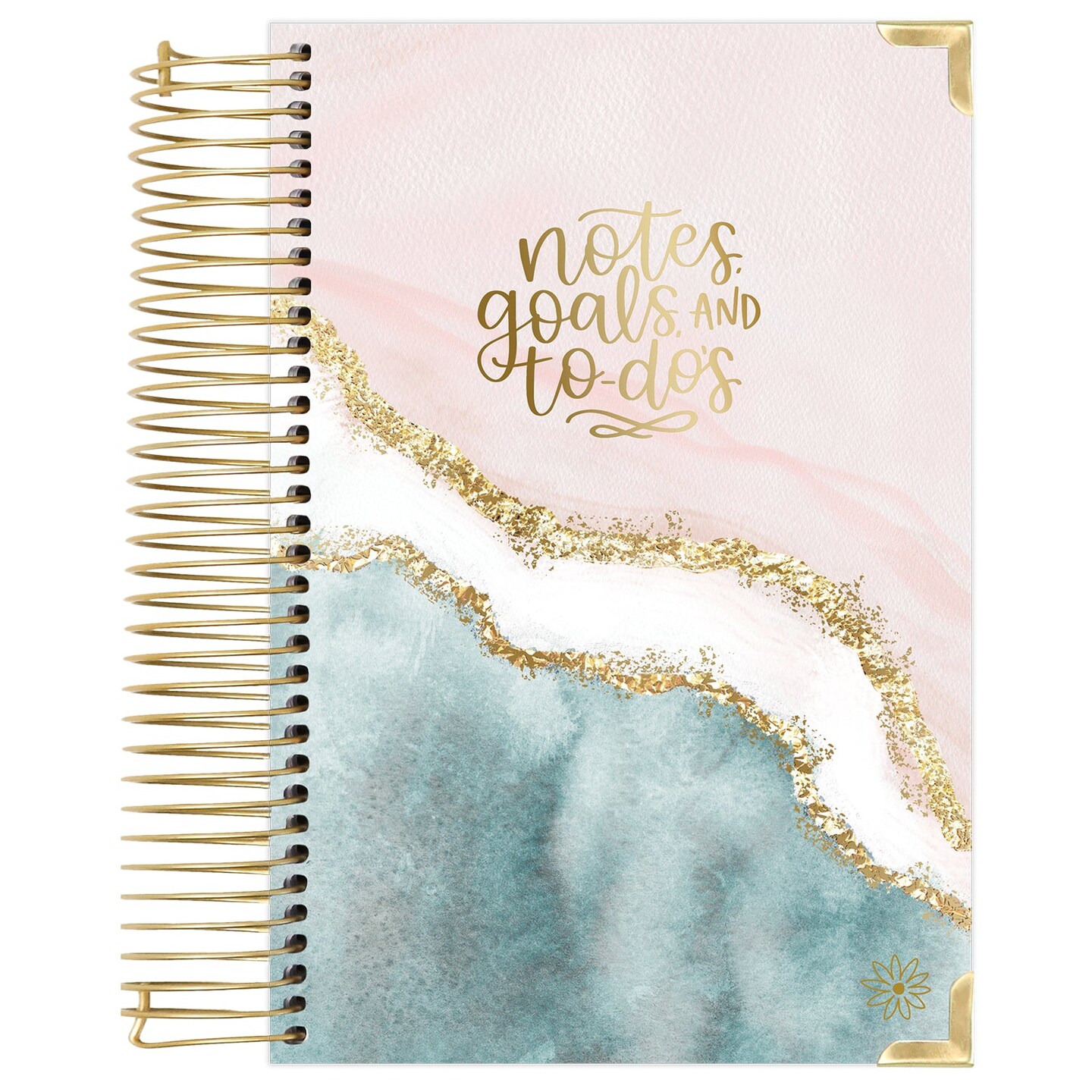 bloom daily planners Undated Daily To Do List Planner &#x26; Calendar, 6.5&#x22; x 8.25&#x22;, Daydream Believer