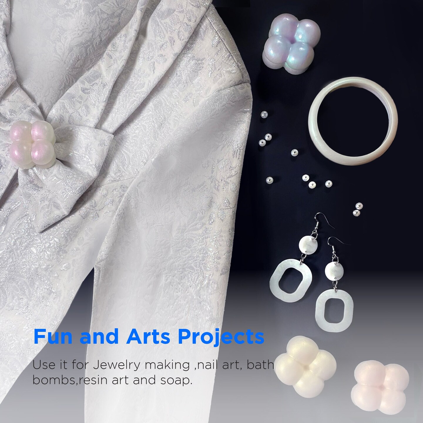 Rolio Interference Mica Powder - Iridescent 12 Color Set - 3g Jars