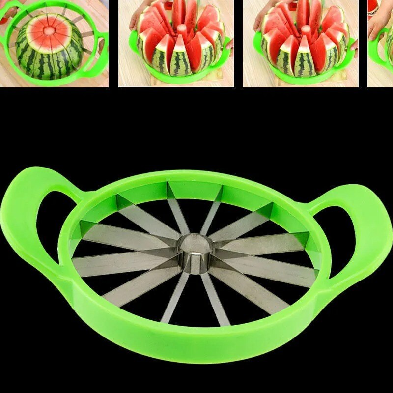 Watermelon Melon Cantaloupe Stainless Steel Cutter Slicer Kitchen Tool