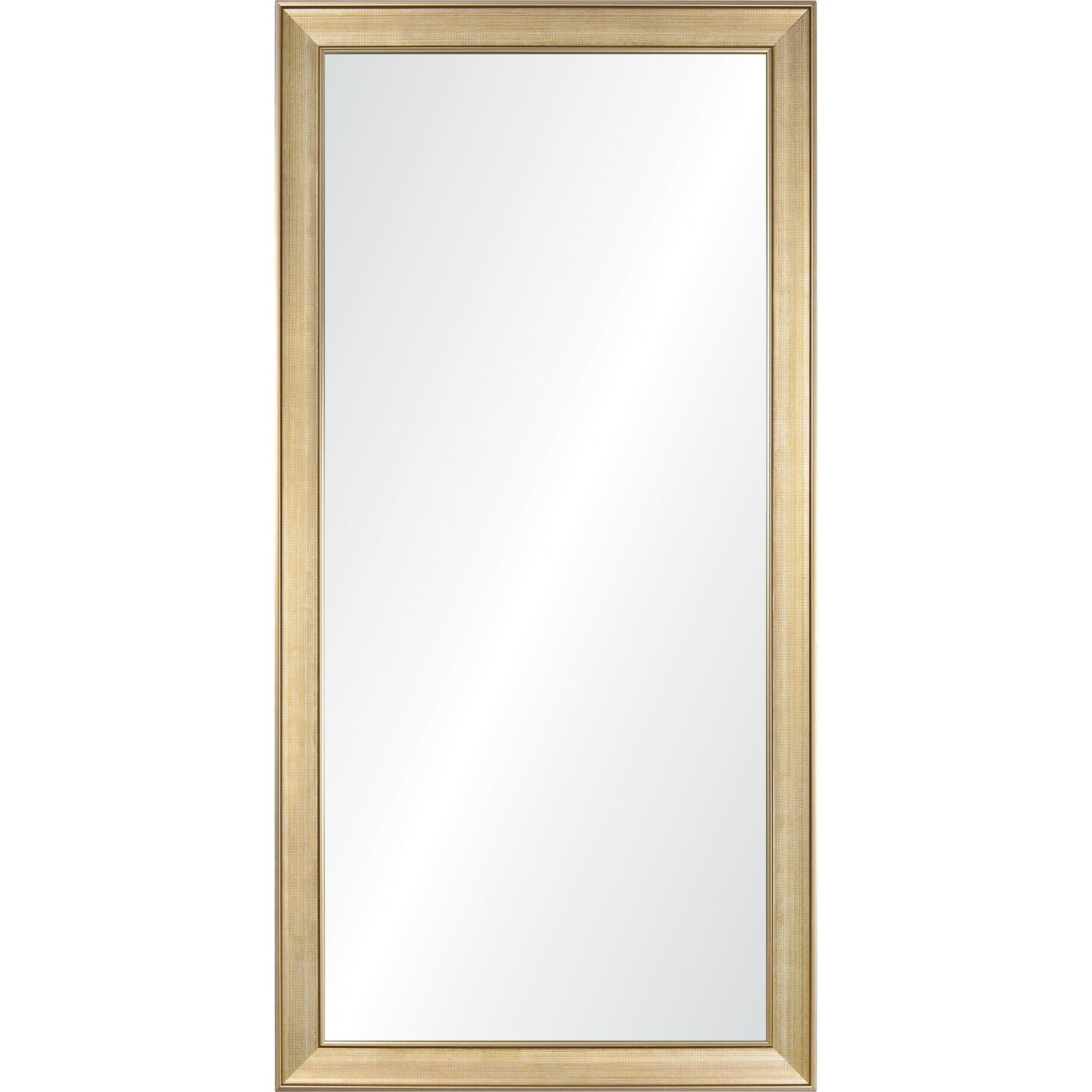 Signature Home Collection Framed Rectangular Wall Mirror - 60" - Antique Gold and Clear