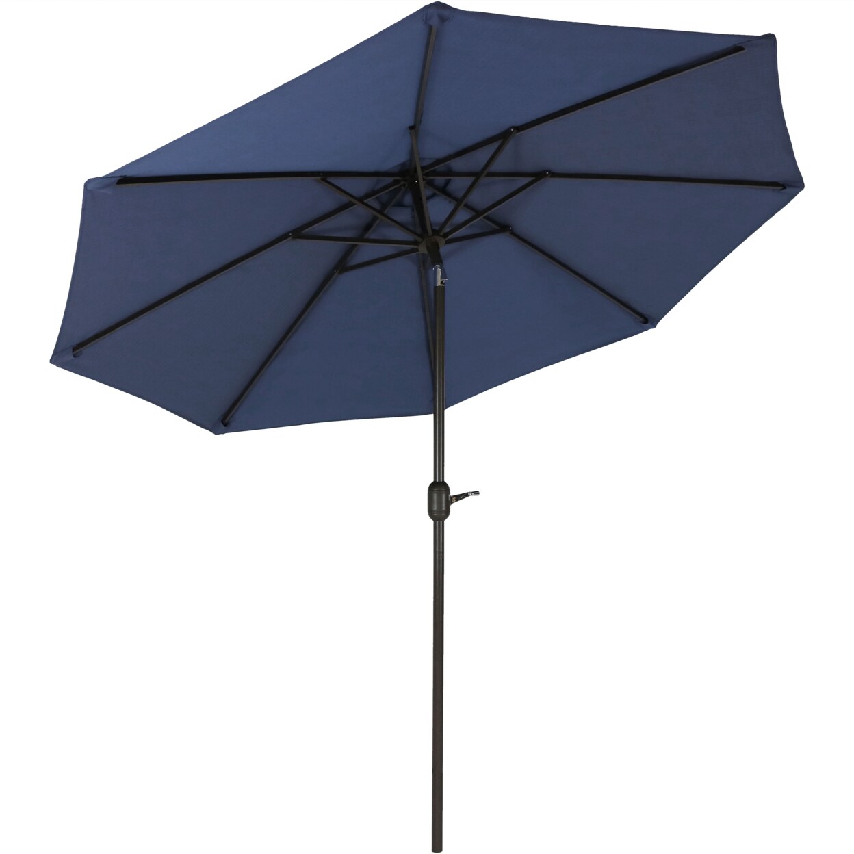 9 Ft Aluminum Patio Umbrella With Tilt And Crank - Navy Blue By Sunnydaze
