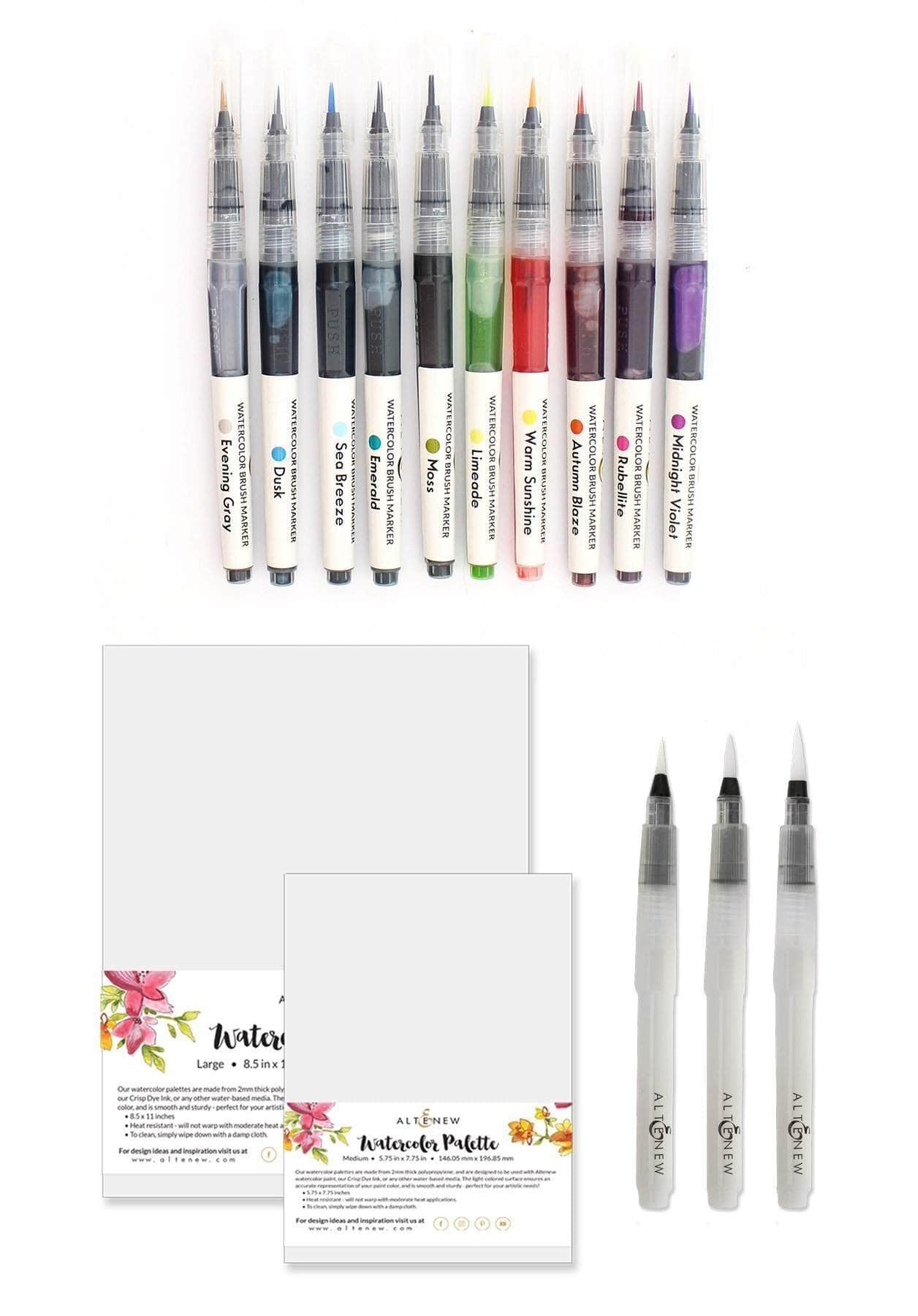 Retired - Watercolor Markers and Brushes Bundle
