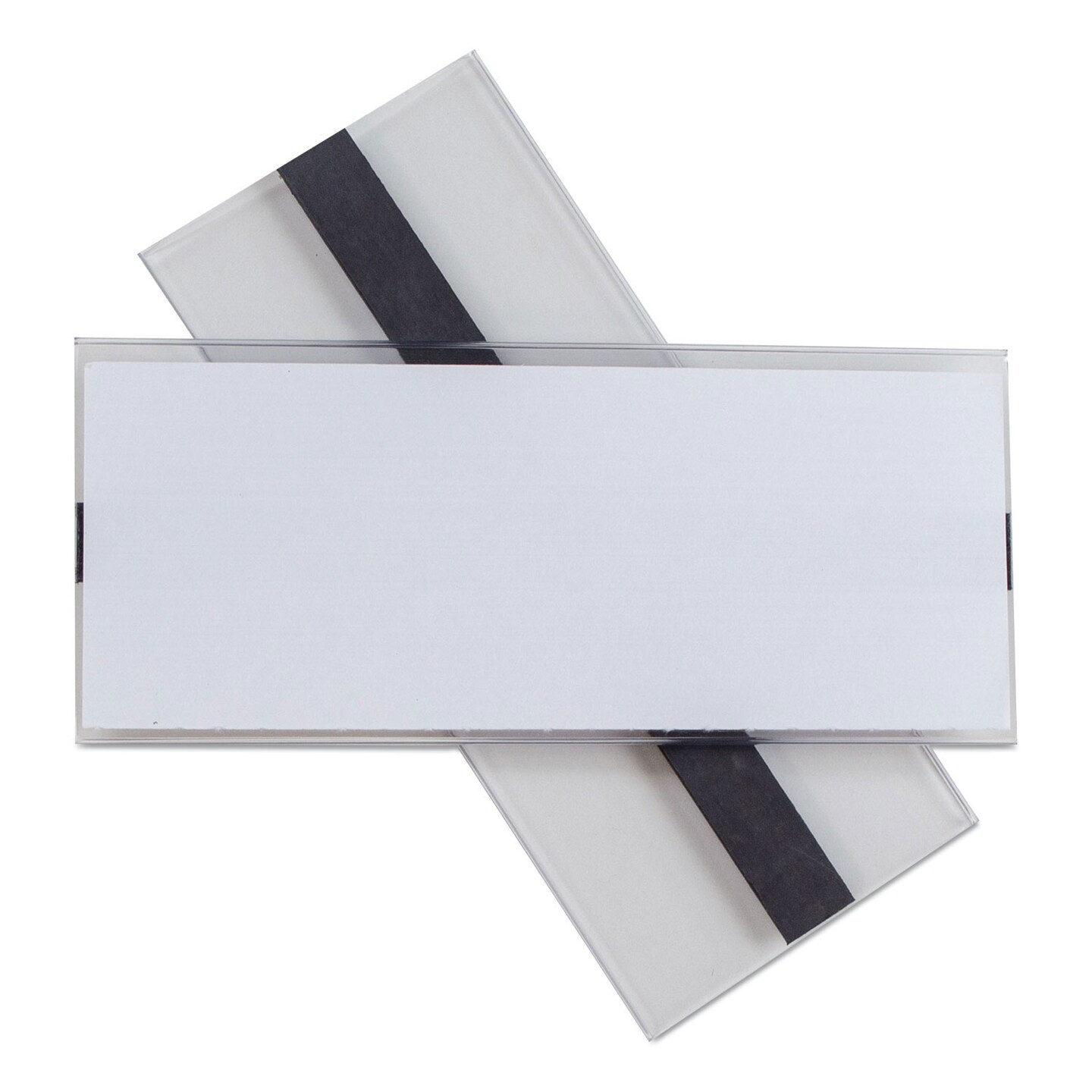 C-Line Clear Magnetic Label Holders, Side Load, 6 x 2.5, Clear, 10/Pack
